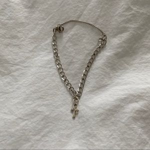 LAST DAY! James Avery charm bracelet with cross